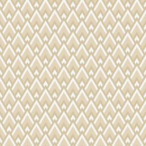 May include: A repeating pattern of light beige and white chevron shapes. The design creates a textured, geometric effect, with the chevrons arranged in rows and columns across the image.
