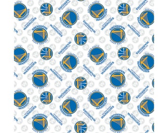 Licensed NBA - Golden State Warriors Cotton - Fabric - 31 inch piece