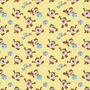 Pokój dziecięcy z charakterem - Taz Little Terror - żółty - Camelot Fabrics - Twój wybór kroju