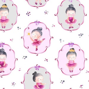 Little Dancer in Multi part of the A Star is Born Line by Michael Miller Fabrics - You choose the cut