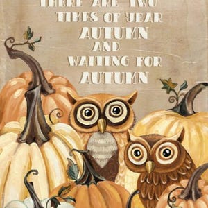 Waiting for Autumn Panel in Multi part of the Happy Fallidays Line by Camelot Fabric