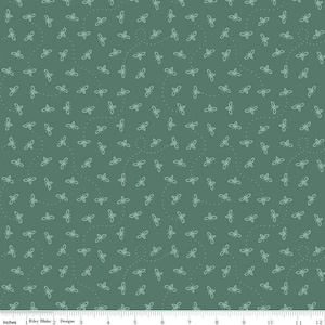 Bees in Teal aus der Harmony Line von Riley Blake Designs - Du bestimmst den Schnitt