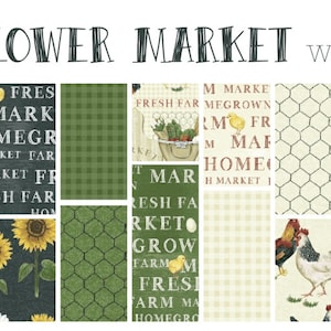 Sunflower Market Fat Quarter Bundle by Whistler Studios