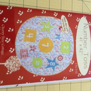 Number Toss Game Mat with carrying bag pattern