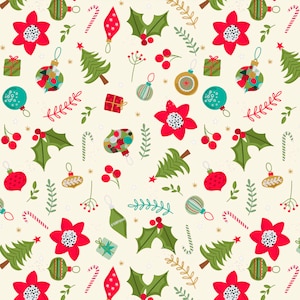 Joyful Main in Multi part of the Christmas Miniatures line by P&B Studios - You choose the cut