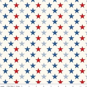 Stars in Multi part of the Freedom Garden Line by Riley Blake Designs  - You choose the cut