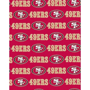 Licencjonowana tkanina NFL San Francisco 49ers - kawałek 94 cali