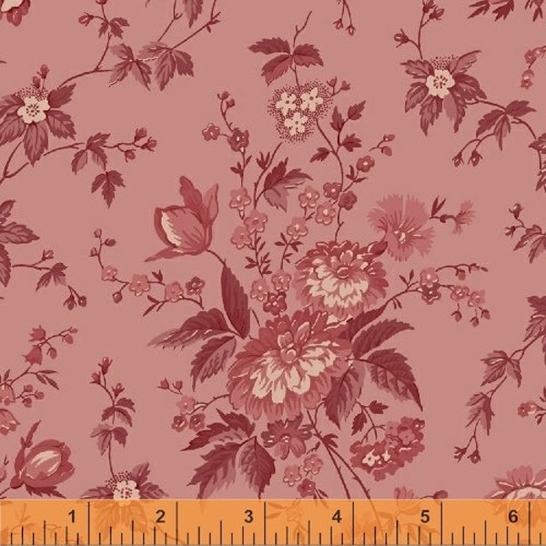 Rose Main in Rose from the Sussex Line from Windham Fabrics - You choose the cut