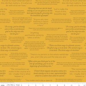 Licensed Mister Rogers - Mister Rogers quotes in Yellow  by Riley Blake Fabrics - your choice of cut