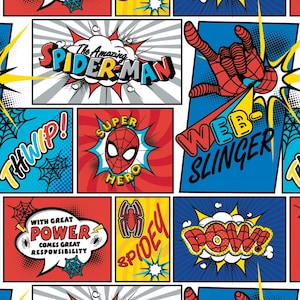 Lizensierter Spider-Man Web Slinger aus mehrteiliger Baumwolle der Avengers Line von Camelot