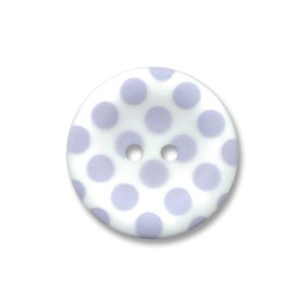 Riley Blake Sew Together buttons - Matte Polka Dot in Lavendar - set of 4 buttons