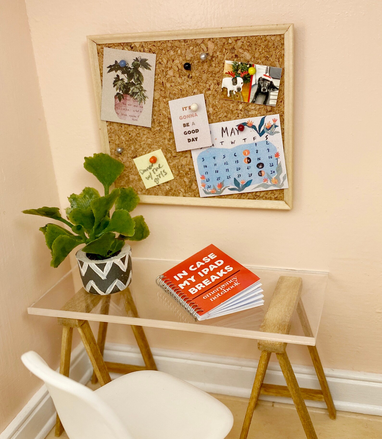 Dollhouse Miniature Bulletin Board Etsy