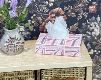 Miniature Tissue Box - Rosewater Haze (Horizontal Box)