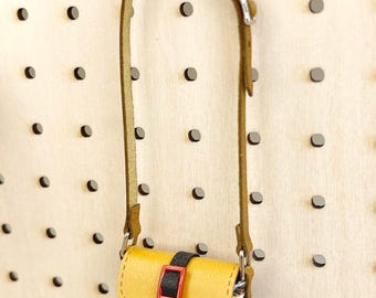 Bolso bandolera miniatura con solapa - Estampado de tigre azul