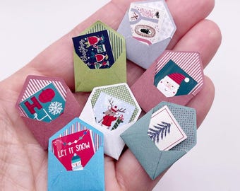 Dollhouse Miniature Christmas Cards