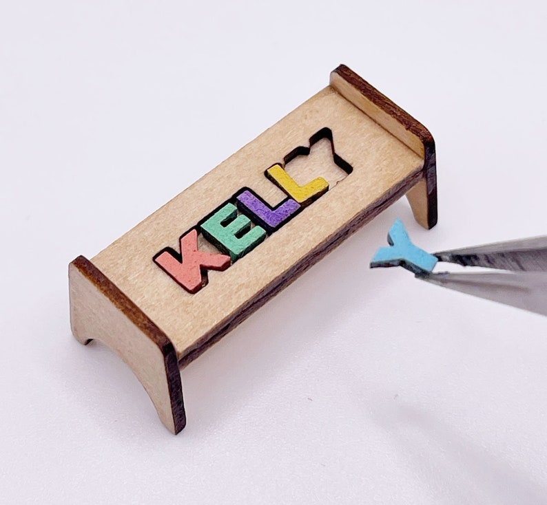 Custom Kids Name Puzzle Step Stool image 6