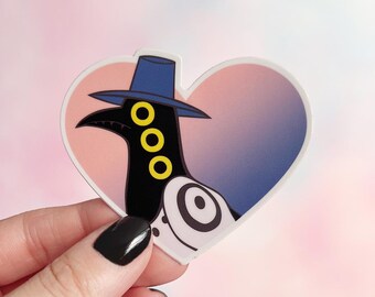 DEMON HEARTS SET Vinyl Stickers, choose one or both