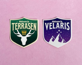 Maas Universe WELCOME TO Vinyl Stickers, choose one or both