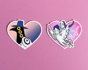 DEMON HEARTS SET Vinyl Stickers, choose one or both