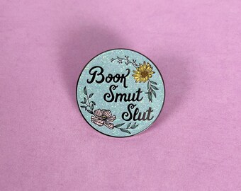 BOOK SMUT SLUT Lapel Pin