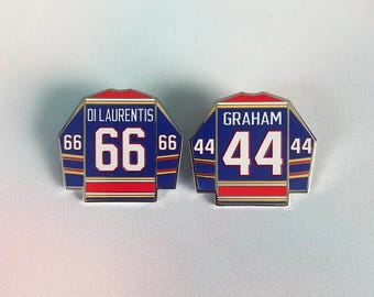 COLLEGE HOCKEY JERSEY - set or individual Lapel Pins