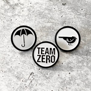 Sale -- UMBRELLA / Team ZERO / SPARROW Lapel Pin Set