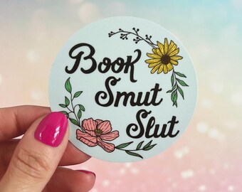 BOOK SMUT SLUT Vinyl Stickers