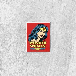 RETRO SUPER HERO  Small Vinyl Sticker