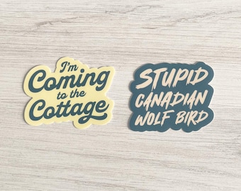 COTTAGECORE Vinyl Stickers, choose one or set