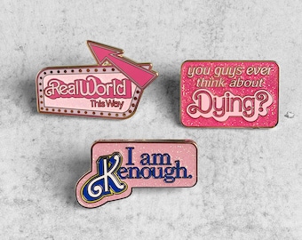 SPARKLY PINK PINS - choose one or set!