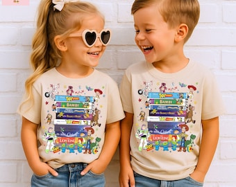 90s VHS Movie T-shirt, Cartoon Toy Friends T-shirt, Toy Story Up Incredibles Collection Tee, Pixar Family Disneyland Trip Sweatshirt