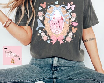 Disney Magical Castle Fairytale Comfort Colors Shirt,Magic Kingdom Coquette Shirt, Disney Castle Family Trip Shirt,Castle Shirt,Disney Shirt
