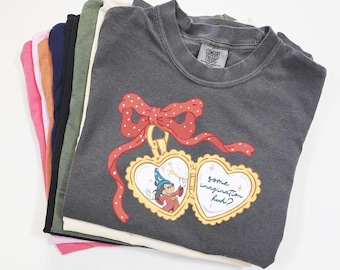 Comfort Colors® Some Imagination Huh Sorcerer Mouse Fantasia Wizard Tee Magical Trip Shirt for Women shirt