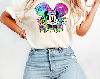 Comfort Colors® Retro Mickey & Friends Halloween Shirt, Disney Characters Halloween Shirt, Halloween Party Tee, Disney Halloween Party Tees