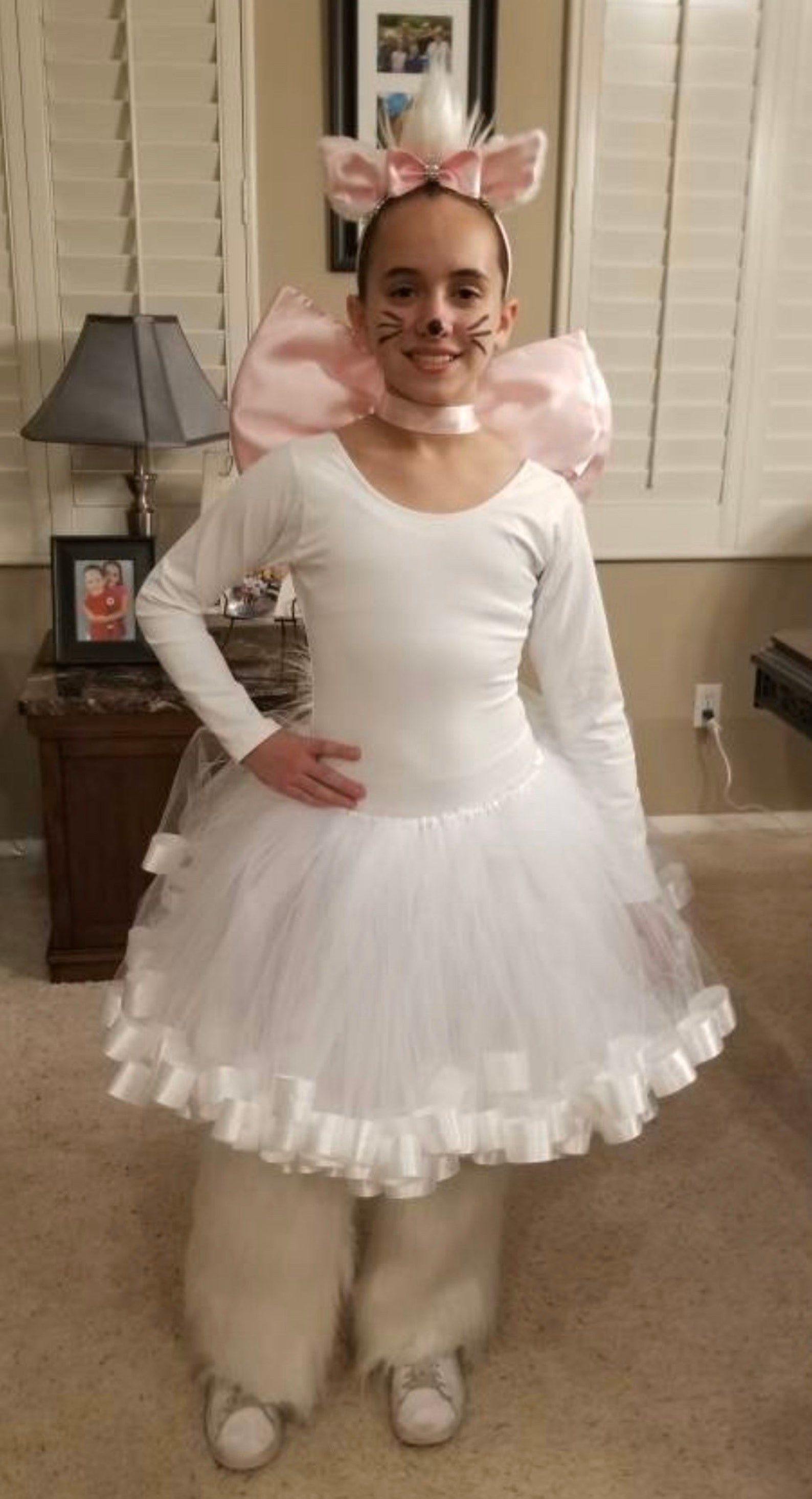 White Cat Costume White Kitty Costume Themed Birthday Dress Etsy