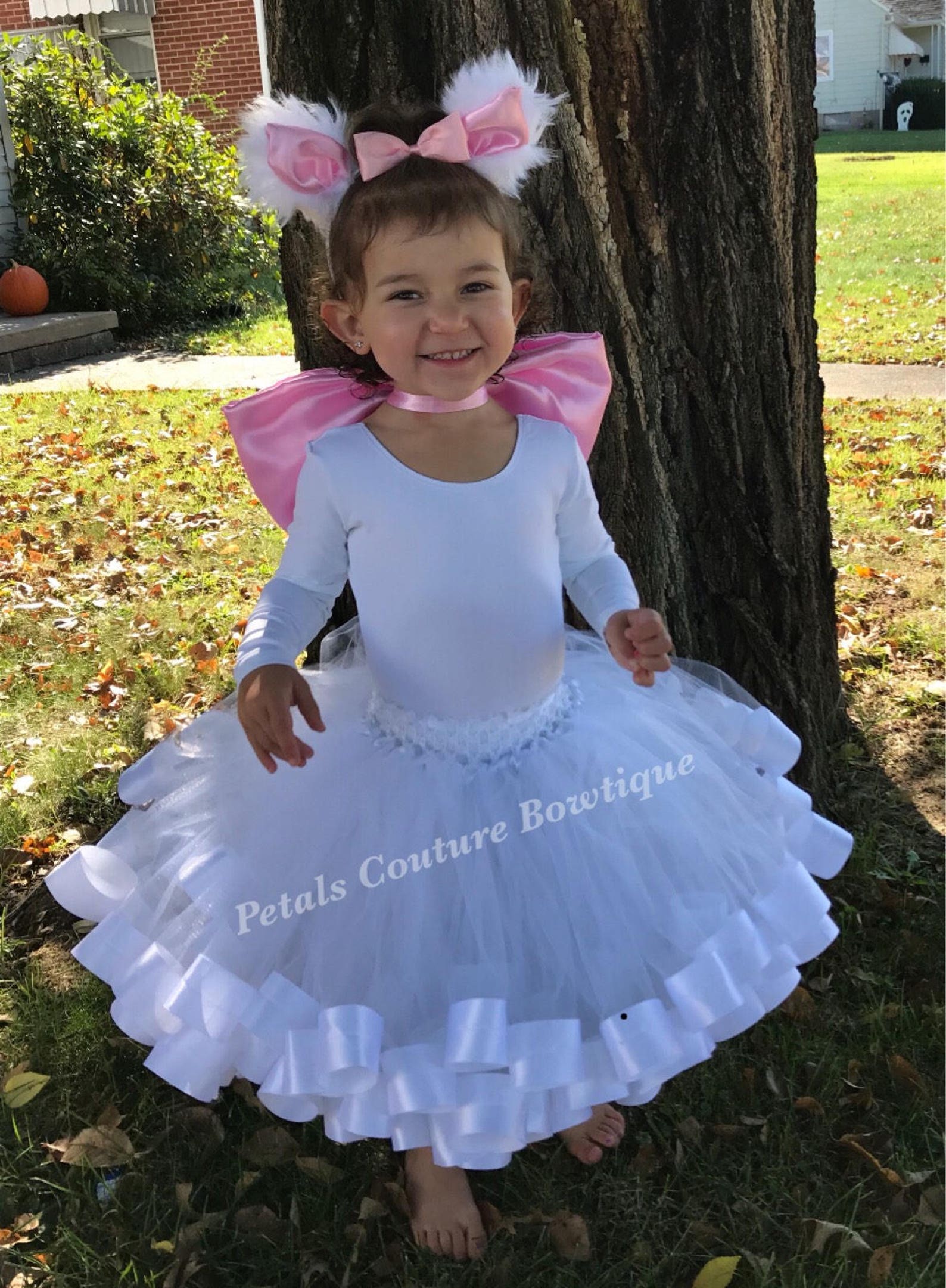 White Cat Costume White Kitty Costume Themed Birthday Dress Etsy