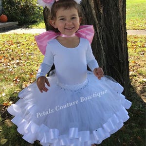 White Cat Costume, White Kitty Costume, Themed Birthday Dress, Halloween Costume, Miss Marie White Cat Costume by Petals Couture Boutique