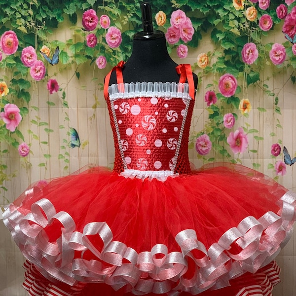 Candy Cane Dress Etsy