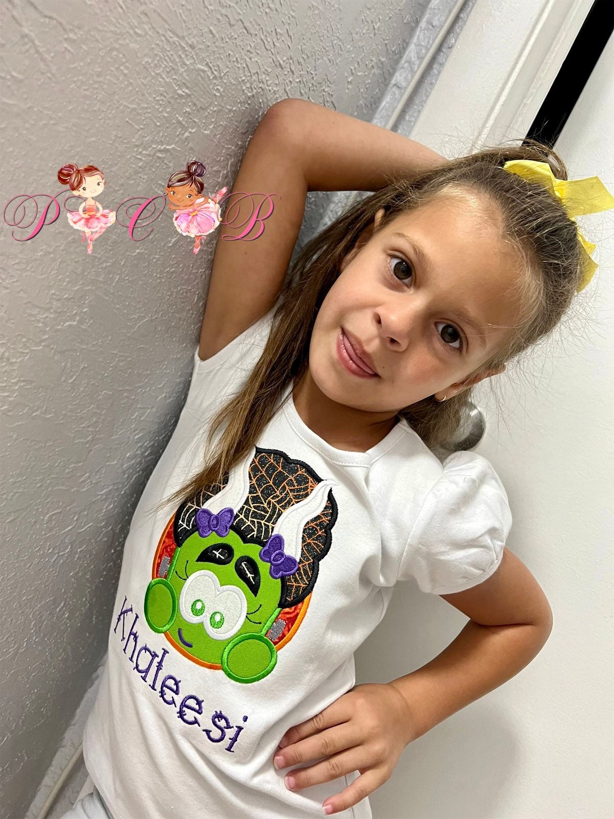 Discover Girls Halloween Shirt, Toddler Halloween Shirt, Embroidered Shirt, Bride Of Frankenstein, Personalized Shirt, by Petals Couture Boutique