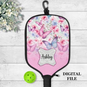DIGITAL FILE, Sublimation Pickleball Paddle Cover Design, Pickleball Digital Design, Pickleball PNG, Digital Download, Pickleball Clipart