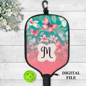 DIGITAL FILE, Sublimation Pickleball Paddle Cover Design, Pickleball Digital Design, Pickleball PNG, Digital Download, Pickleball Clipart