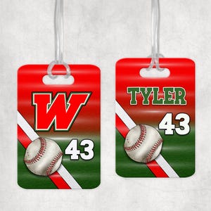 DIGITALE DATEI, Sublimations-Baseball-Taschenanhänger, Schulgeist Digitaler Gepäckanhänger, Baseball-Team Bag Tag Png, Sublimations-Rechteck-Vorlage