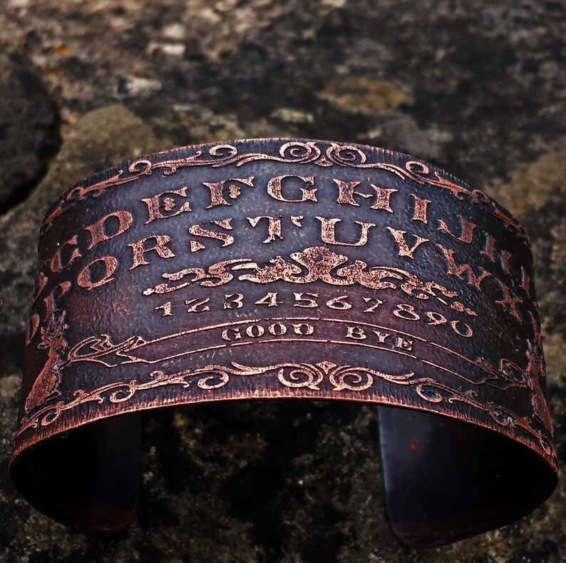Ouija Board Jewelry  Jackalope Cuff Bracelet in Copper  image 1