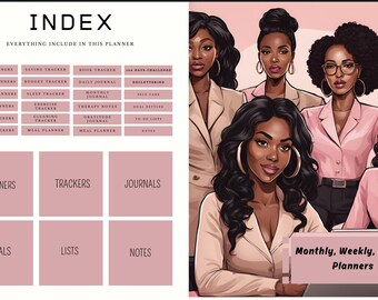 Business Mindset Goal Getter Planner (1 Design/56 Pages)