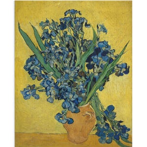 Puzzle Iris di Van Gogh (120, 252, 500 pezzi), decorazione floreale post-impressionista | Regalo per gli amanti dell'arte