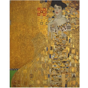 Rompecabezas de Gustav Klimt: Retrato de Adele Bloch-Bauer I (120, 252 y 500 piezas), rompecabezas Art Nouveau dorado de Gustav Klimt