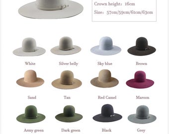 Open kroonhoed - diverse kleuren met accessoire