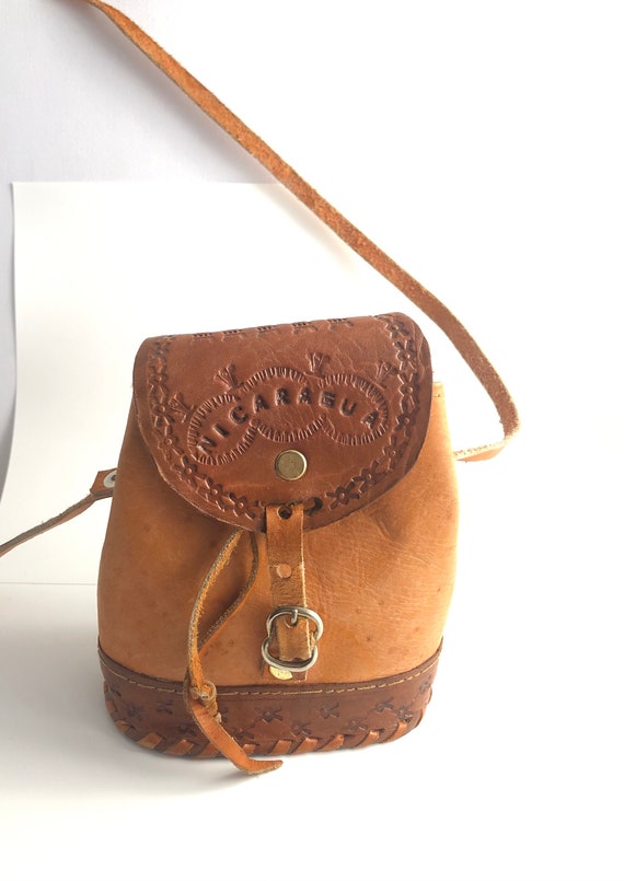 Butterfly Fringe Shoulder Bag Small Y2K Boho Hipster Style Purse Brown  Leather