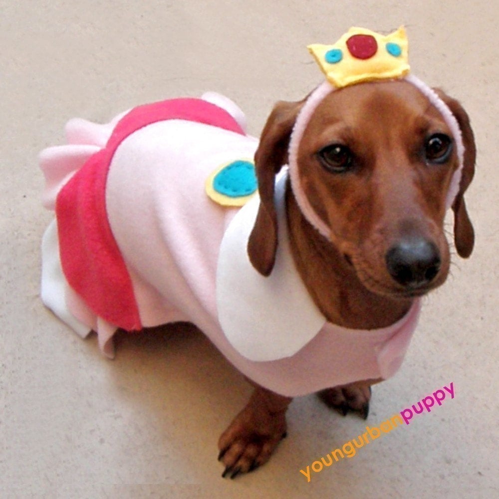 PRINCESS PEACH NINTENDO Costume for Dogs Etsy UK