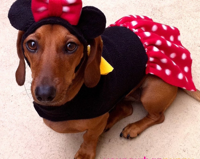 MINNIE MOUSE Disney Dress Dog Costume Etsy